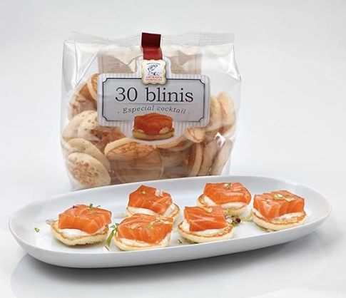 Mini Blinis Individuales Cocktail 30 unidades