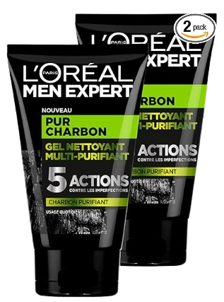 L'Oréal Men Expert Pur Carbón Gel Limpiador Multi-Purifiant Visage